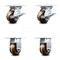 Service Caster 4 Inch High Temp Phenolic Caster Set with Roller Bearing 2 Brakes and 2 Rigid SCC-35S420-PHRHT-SLB-2-R-2 - alternate 1